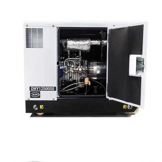 Hyundai DHY12500SE 10kW/12.5kVA 230v Single phase 3000RPM Standby Silenced Diesel Generator