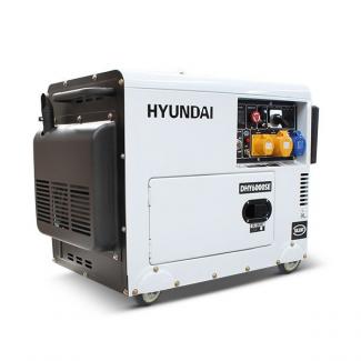  Hyundai DHY6000SE 6.25 kVA / 5.2kW Silenced Standby Diesel Generator