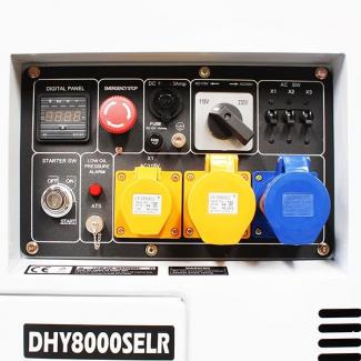 Hyundai DHY8000SELR 7.5kVA 6kW Silenced Long Run Diesel Standby Generator