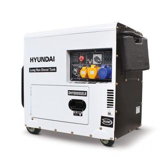 Hyundai DHY8000SELR 7.5kVA 6kW Silenced Long Run Diesel Standby Generator