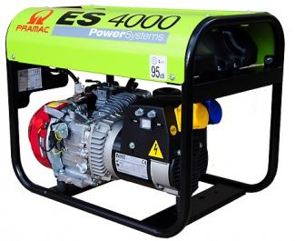 Pramac ES4000 - 3.4kVA / 3.1kW Honda GX200 powered petrol generator Dual Voltage 230v / 110v Long run