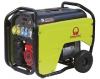 Pramac S8000 - 7.2kVA / 6.4kW Honda GX390 powered petrol generator with wheel kit Dual Voltage 230v / 110v Long run Recoil start